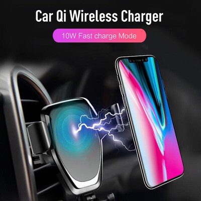Qi Car Wireless Charger For iPhone Xs Max XR X Samsung Inte