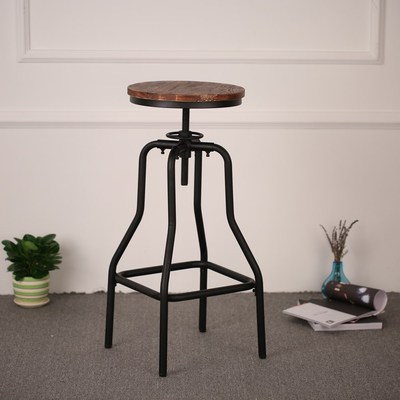 Bar Stool Morden Industrial Style Height Adjustable Swivel B