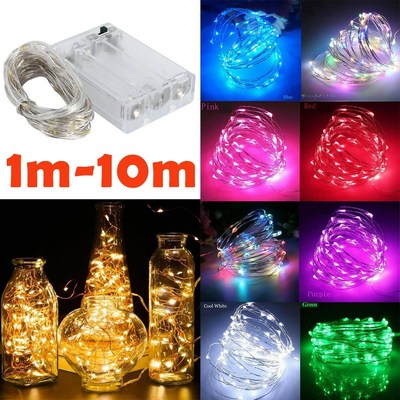 1m - 10m LED String Light 9 Colors  Lights 10-100LEDs C