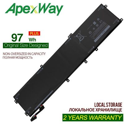 New 11.4V 97WH XPS15 6GTPY Laptop Battery for DELL Precision