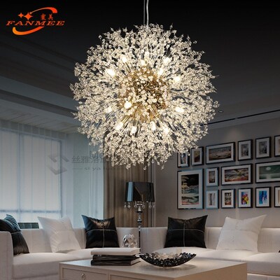 Modern LED Crystal Chandelier Light Pendant Hanging Lamp Dan