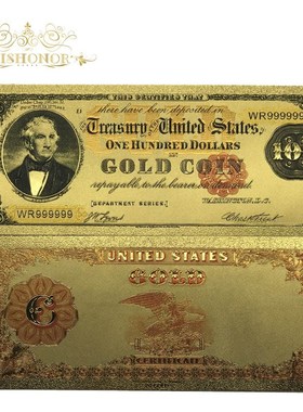 All s American Banknote 24k Gold Plated Dollar Banknote in 2