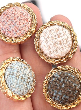 6 Pieces 20mm 25mm Vintage Fashion Brand Buttons for Women C