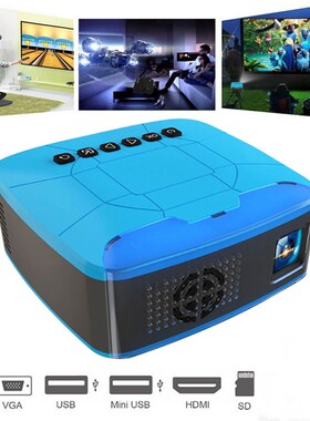 U20 mini projector USB HDMI AV video portable projector home