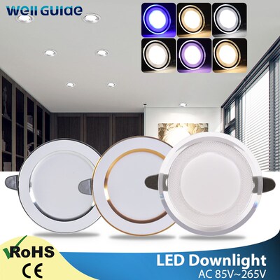Led Downlight 3W 5W AC220V 240V new six color led recessed
