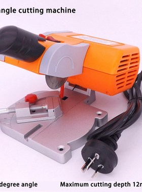 220V Table Cutting Machine Bench Mini Cut-off 0-45 Miter Saw