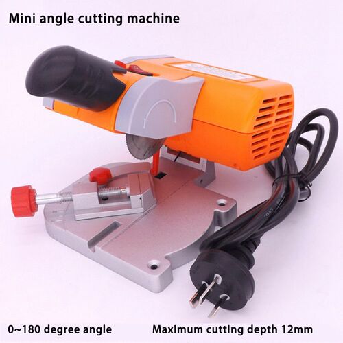 220V Table Cutting Machine Bench Mini Cut-off 0-45 Miter Saw