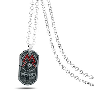 Game Metro Exodus 2033 Necklace Pendants Metal Souvenir Pen