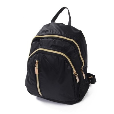 Casual Oxford Backpack Women Black Waterproof Nylon School