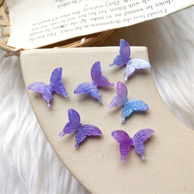 Mini popular Butterfly Earrings for women Purple Butterfly