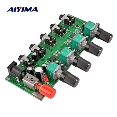 4 Ways Stereo Audio Mixer Board Drive headphone amplifier Mi