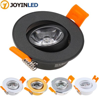Aluminum Round LED Dimmable Ceiling Downlight 3W AC90 260V