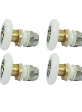 4 Pcs Shower Glass Sliding Door Hanging Wheel Roller Bathroo