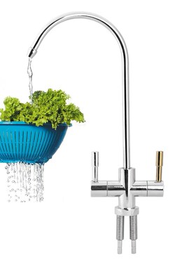 1/4'' Double Holes Basin Faucet Drinking Water Filter for Ki