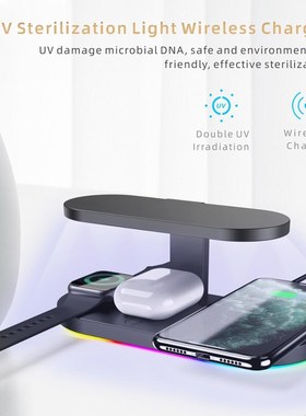 15W Fast Charge 3 in 1 Wireless Charger For iPhone 11 Pro C