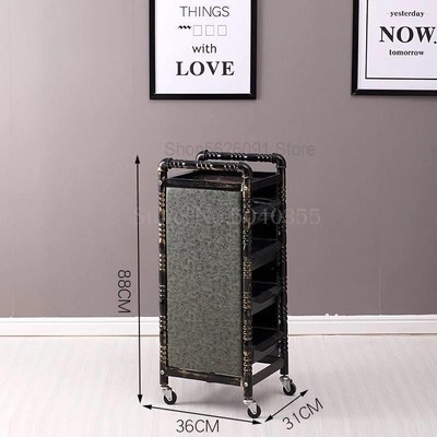 Beauty stroller hair dyeing stroller hair salon tool cart fi