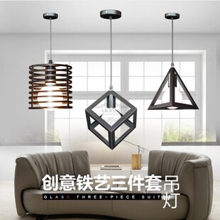 European style Iron chandeliers led lamps living room dining