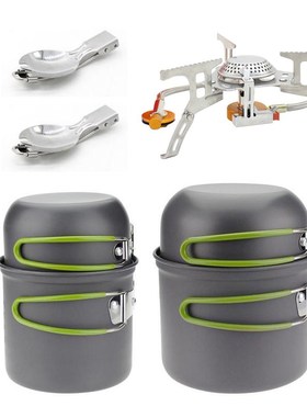 Portable Outdoor Picnic Hiking Camping 1-2 Person Cookware S