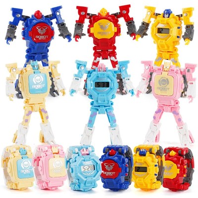 Cartoon Robot Transformation Wristwatch Electronic Deformati