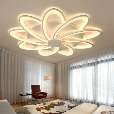 Large Led Chandelier Light for Home Living Dining Room Bedr