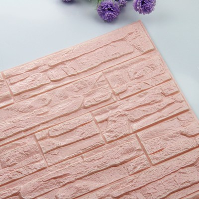 New 1PC DIY 3D Brick PE Foam Wallpaper Panels Room Decal Sto