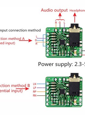 SGM4812 TPA6132 MAX97220 Headphone Amplifier Differential Ba