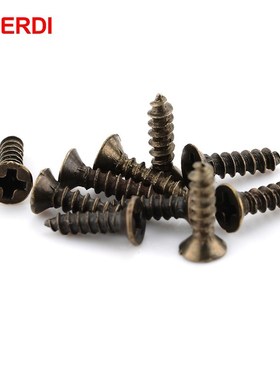 500PCS NAIERDI Screws M2*6mm 8mm 10mm Bronze Flat Round Head