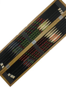 18pcs quality wood float with box buoyage set overstretches