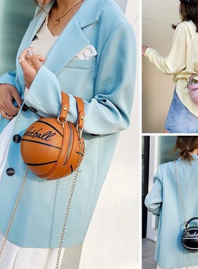 New Design Basketball Shape Hand Bag Fashion Women Chains H