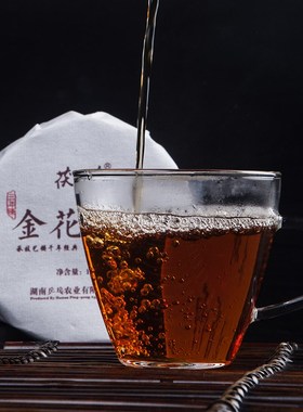 Hunan Anhua BaiLiang Cha Bing Bai Liang Hei Cha Golden Flowe