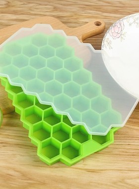 37 Cubes Honeycomb Ice Cube Tray Silicone Ice Cube Maker Mol