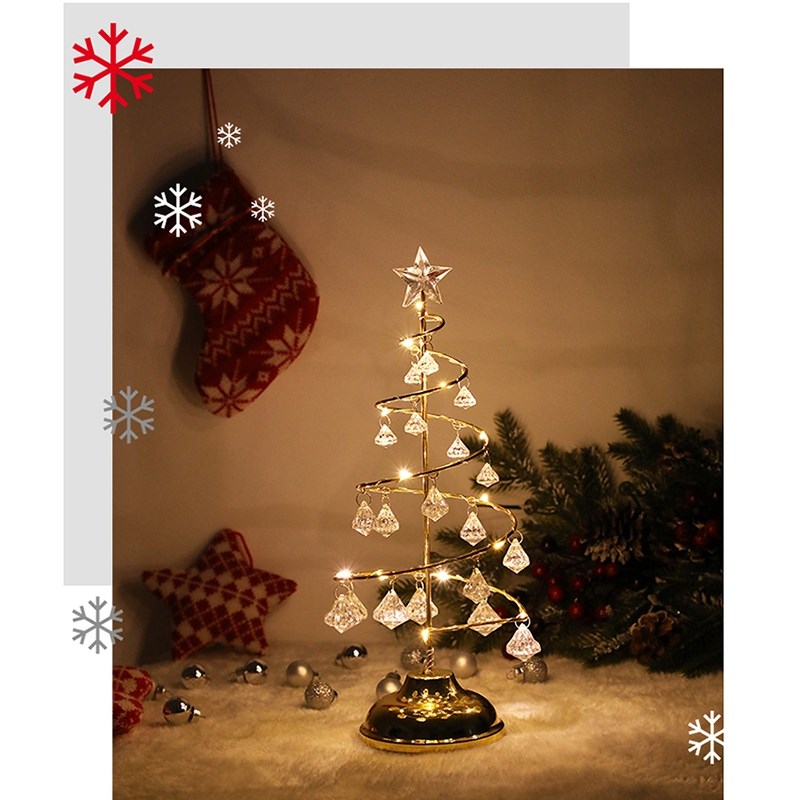 new led christmas lights crystal christmas tree lights room