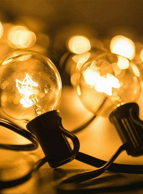 Patio Lights G40 Globe Party Christmas String Light,Warm Whi