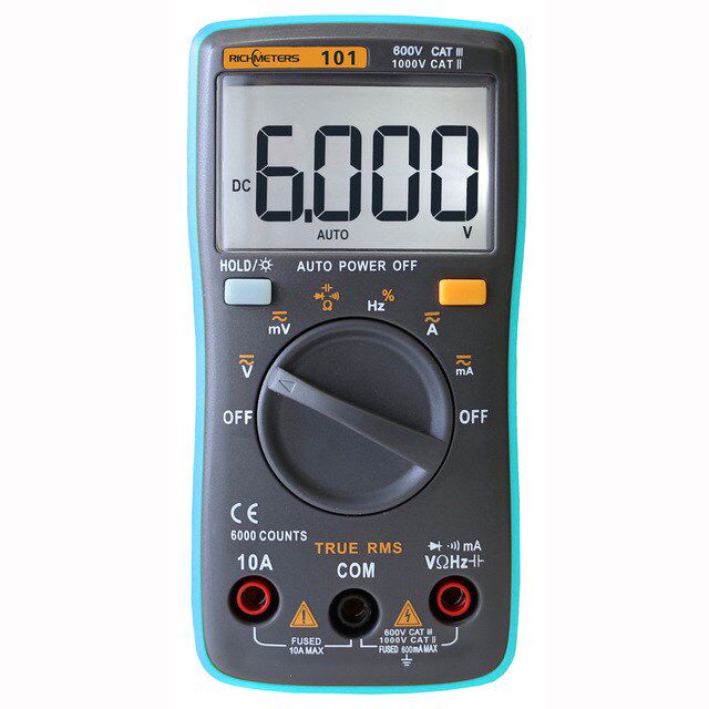 Digital Auto Range Portable Multimeter 6000 counts Backlight