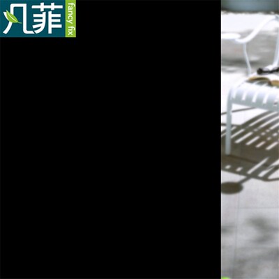 FANCY-FIX Blackout Privacy Window Film,Frosted All Black Sta