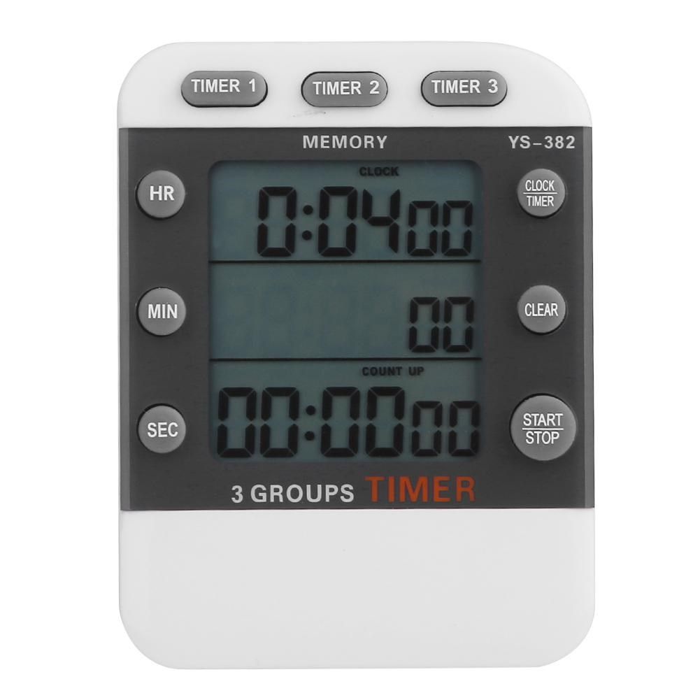 Three Channel Timer Experiment Countdown Stopwatch Clock Ki