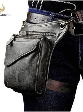 Real Leather Men Multifunction Design Casual Sling Shoulder