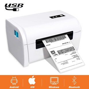 Bluetooth Barcode label Thermal Printer 4 inch For Android i