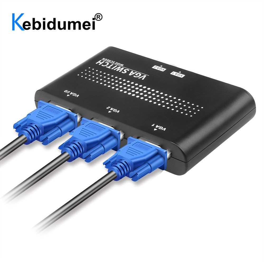 2 ports vga switcher splitter 2 ways vga video switch adapte