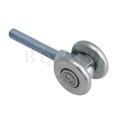 BQLZR Silver Steel Rail Hanging Trolley Wheel Sliding Track