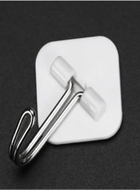 1/5 Pcs Kitchen Bathroom Plastic Adhesive Hook Wall y Mount