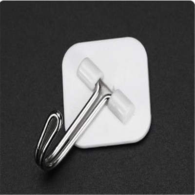 1/5 Pcs Kitchen Bathroom Plastic Adhesive Hook Wall y Mount