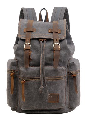 Fashion Leather Laptop Backpack Boy Girl School Backpacks M