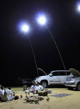 224pcs LEDs COB 12V LED Telescopic Fishing Rod Outdoor Lante