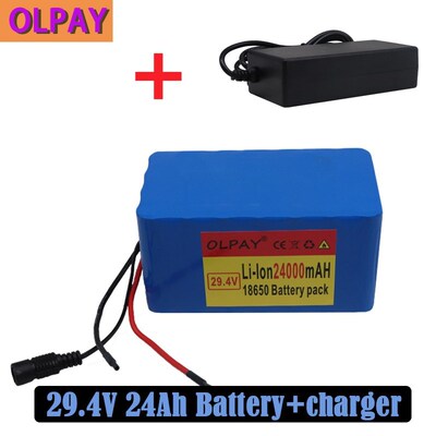 29.4V 7S4P 24000mAh high power 24AH 18650 Lithium Battery pa
