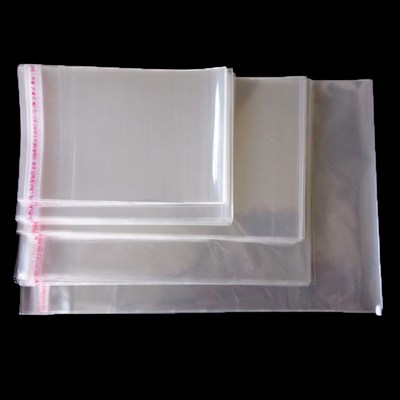 50pcs Resealable Plastic Clear Transparent Bags Cellophane S
