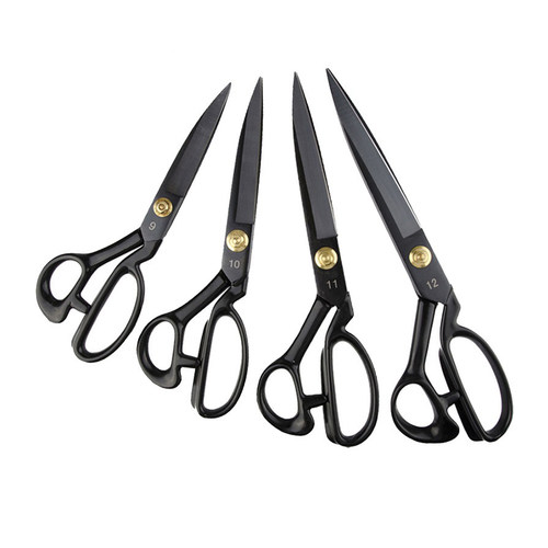 家用孙茂福裁缝裁布料服装工业剪刀9寸/10寸/11寸/12寸黑色