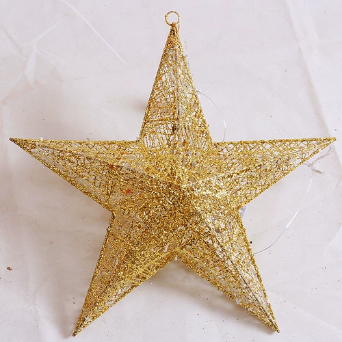 Рождественские украшения Пентагон торговый центр KTV церемония открытия декоративные принадлежности железные трехмерные блески пентаграмма