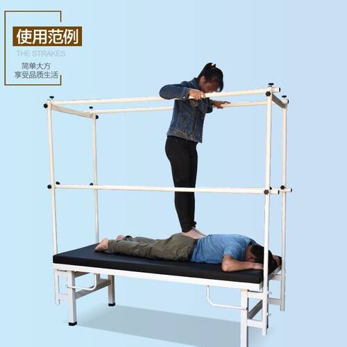 加固加厚踩背床按摩床中医推拿床带吊杠架子床扶手床理疗床正骨床