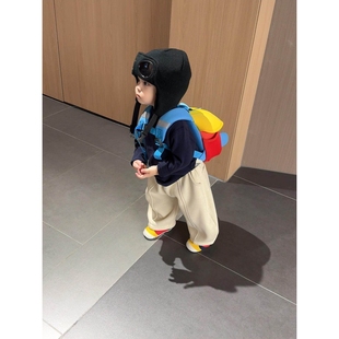 男童护耳帽子保暖儿童宝宝帽子护目镜飞行员帽子雷锋帽男孩痞帅气